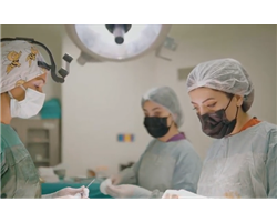 Breast asymmetry corrected.